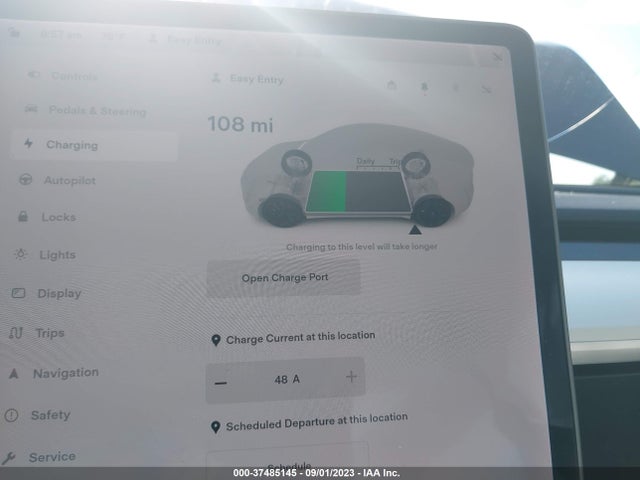 2021 TESLA MODEL Y LONG RANGE VIN: 5YJYGDEE3MF085370