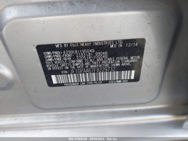 JF1GPAA67F8229732 Subaru Impreza Wagon 2.0i