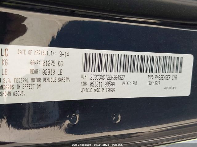 2C3CDXDT2EH364927 Dodge Charger Rt