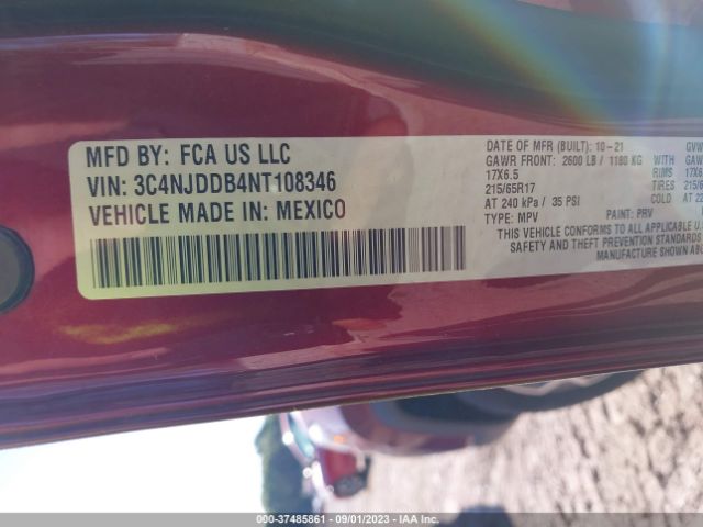 3C4NJDDB4NT108346 Jeep Compass Trailhawk