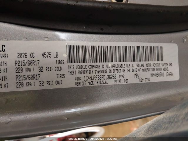 1C4NJRFB8FD136250 Jeep Patriot Latitude