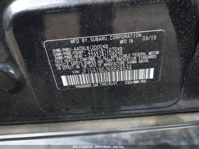 JF1VA1N62K8824534 Subaru Wrx Limited