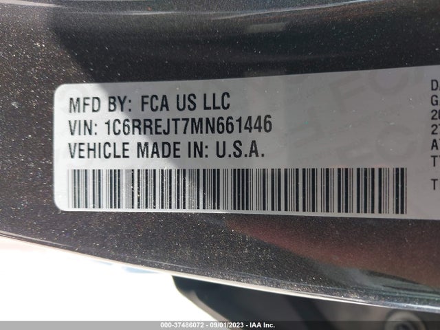 1C6RREJT7MN661446 RAM 1500 Laramie