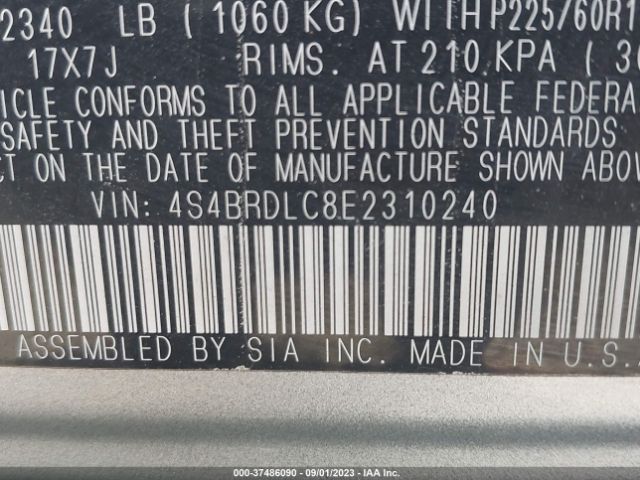 4S4BRDLC8E2310240 Subaru Outback 3.6r Limited