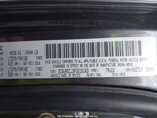 3C6UR5CJ3FG516163 RAM 2500 Tradesman