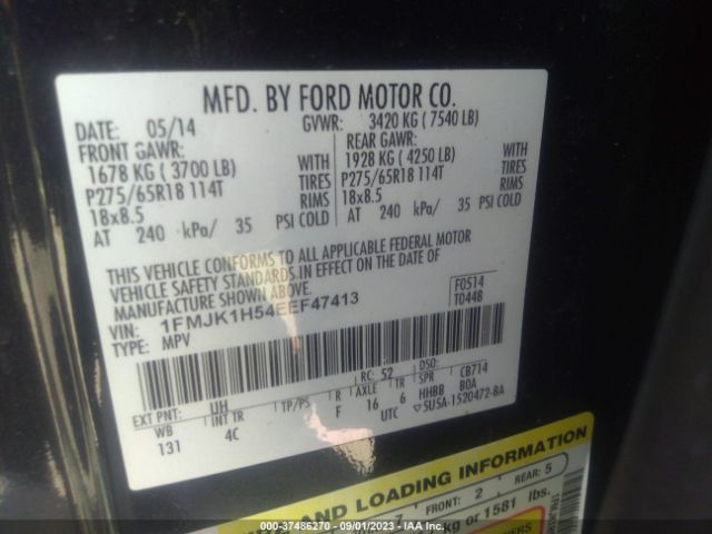 1FMJK1H54EEF47413 Ford Expedition El Xlt/king Ranch
