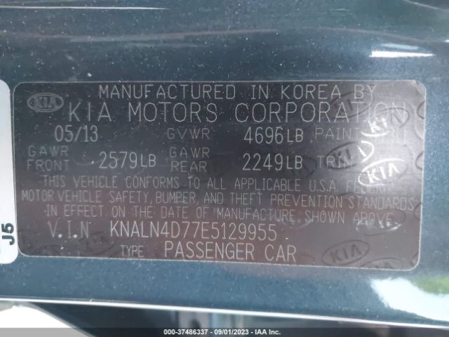 KNALN4D77E5129955 KIA Cadenza Premium