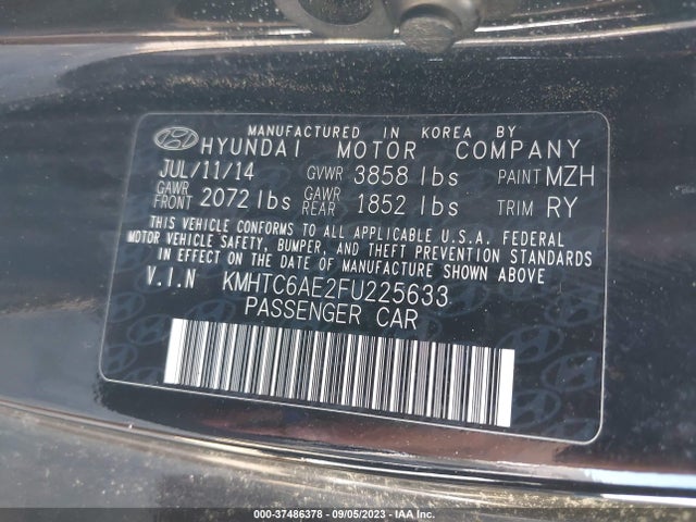Hyundai Veloster Turbo 2015 KMHTC6AE2FU225633 Image 14