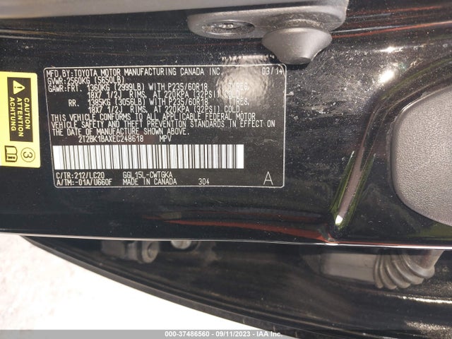 2T2BK1BAXEC248618 Lexus RX 350