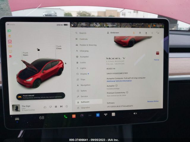 5YJYGDEE0MF217811 Tesla Model Y Long Range
