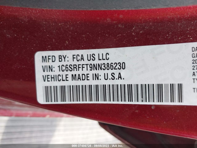 1C6SRFFT9NN386230 RAM 1500 Big Horn
