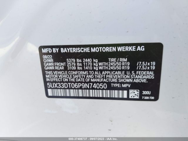 5UX33DT06P9N74050 BMW X4 Xdrive30i