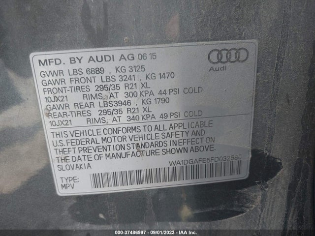 WA1DGAFE5FD032590 Audi Q7 3.0t S Line Prestige
