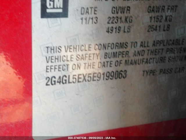 2G4GL5EX5E9199063 Buick Regal