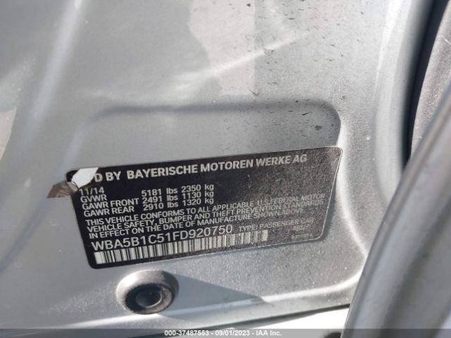 WBA5B1C51FD920750 BMW 5 Series 535i