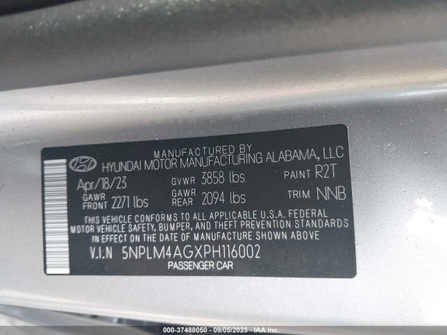 Hyundai ELANTRA SEL 2023 5NPLM4AGXPH116002 Image 9