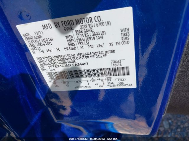 1FTEX1CM2EFA54457 Ford F-150 Xl/stx/xlt
