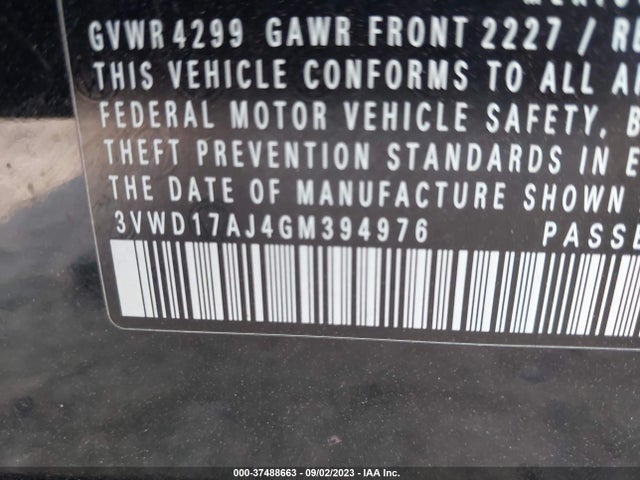 3VWD17AJ4GM394976 Volkswagen Jetta Sedan 1.8t Sport