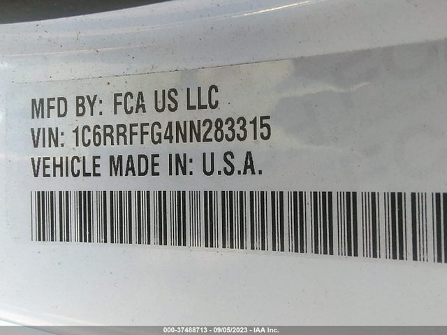 1C6RRFFG4NN283315 RAM 1500 Big Horn