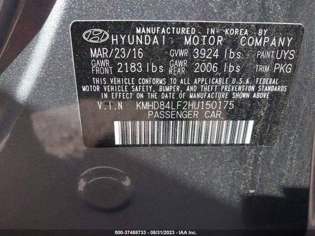Hyundai ELANTRA SE 2017 KMHD84LF2HU150175 Image 9