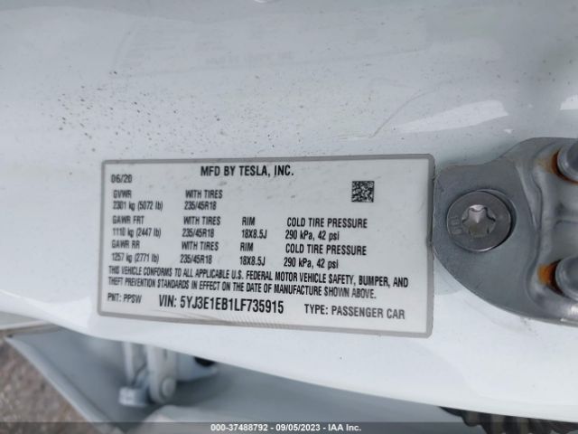 5YJ3E1EB1LF735915 Tesla Model 3 Long Range