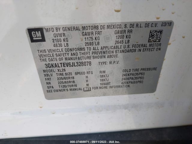 3GKALTEV6JL328078 GMC Terrain Sle