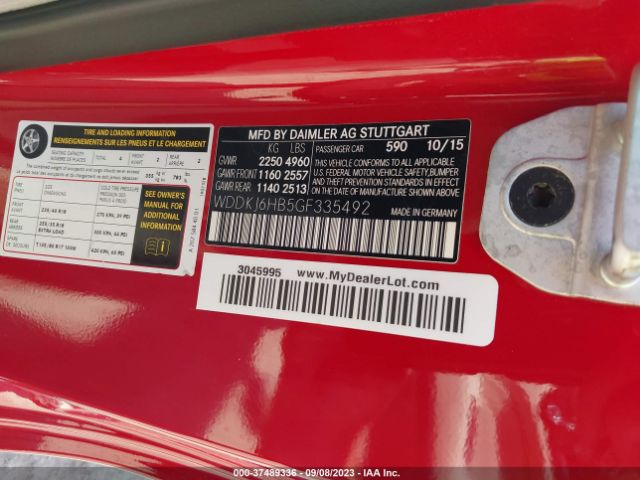 WDDKJ6HB5GF335492 Mercedes-Benz E-class E 400
