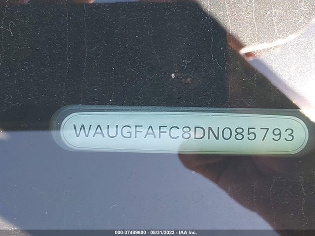 2013 AUDI A6 2.0T PREMIUM PLUS VIN: WAUGFAFC8DN085793