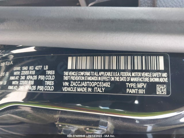 ZACCJABT0GPC53492 Jeep Renegade Latitude