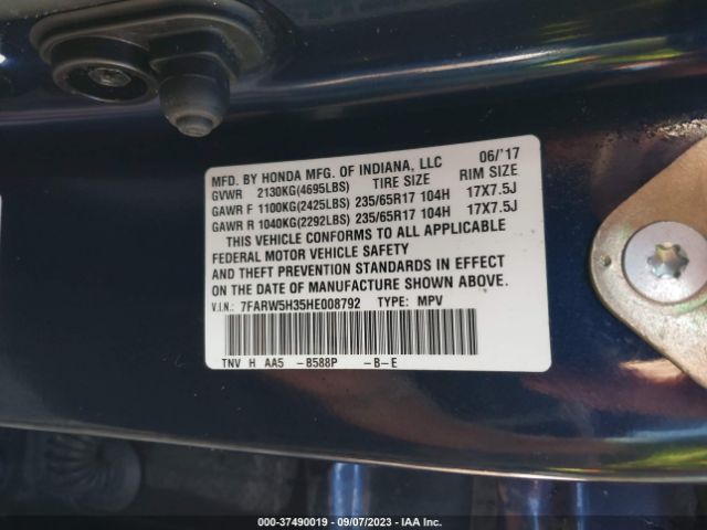 7FARW5H35HE008792 Honda CR-V LX