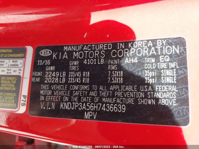 KNDJP3A56H7436639 KIA SOUL +
