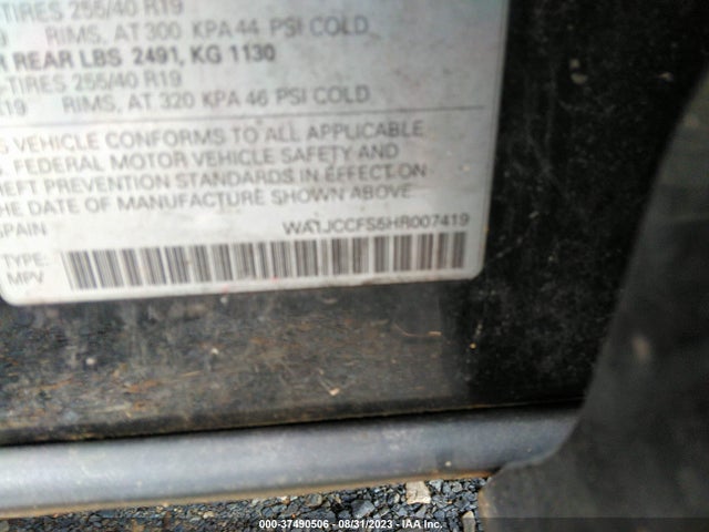 WA1JCCFS5HR007419 Audi Q3 Premium Plus