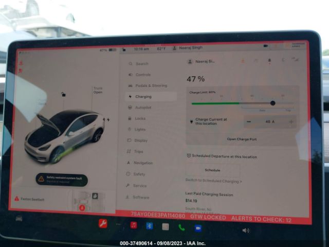 7SAYGDEE3PA114080 Tesla Model Y Long Range