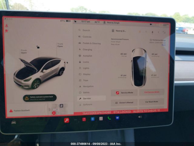 7SAYGDEE3PA114080 Tesla Model Y Long Range