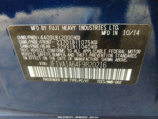 JF1VA1A64F9820216 Subaru WRX