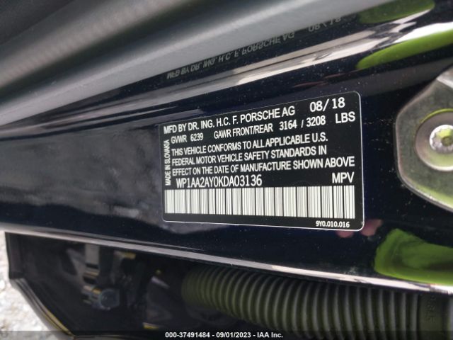 WP1AA2AY0KDA03136 Porsche Cayenne