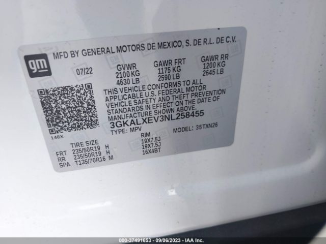 3GKALXEV3NL258455 GMC Terrain Denali