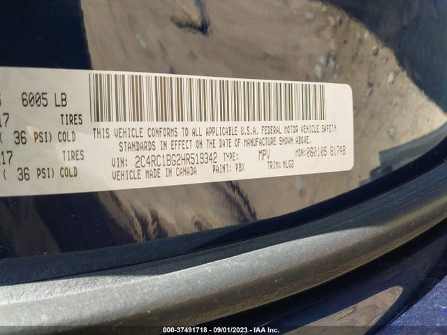 2C4RC1BG2HR519342 Chrysler Pacifica Touring-l