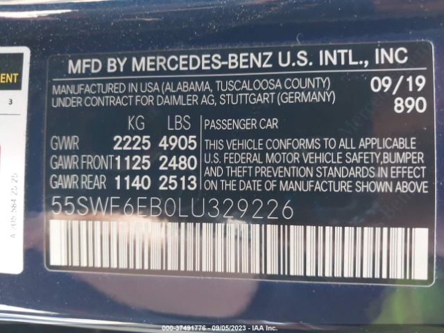 55SWF6EB0LU329226 Mercedes-Benz C-class Amg C 43