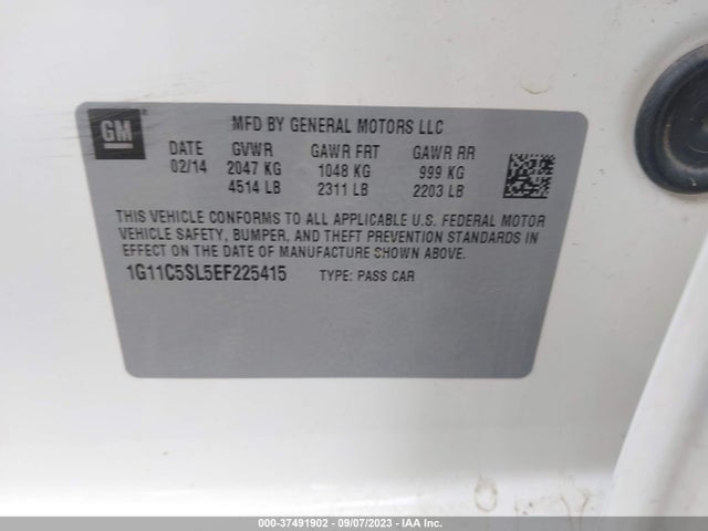 Chevrolet MALIBU 1LT 2014 1G11C5SL5EF225415 Image 9