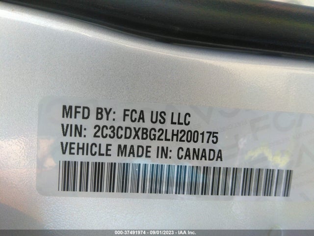 Dodge Charger Sxt Rwd 2020 2C3CDXBG2LH200175 Image 9