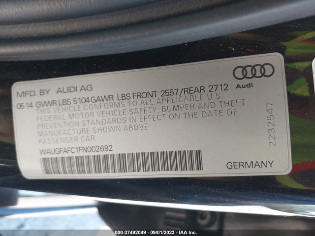 WAUGFAFC1FN002692 Audi A6 2.0t Premium Plus