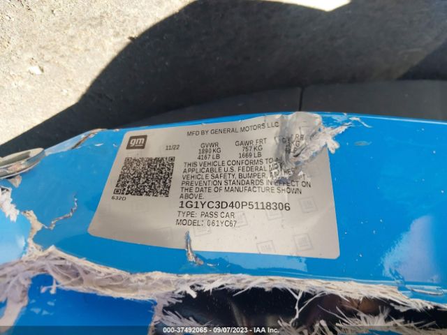 2023 CHEVROLET CORVETTE STINGRAY 1G1YC3D40P5118306 Photo 8