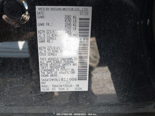 5N1AT2MT8LC811006 Nissan ROGUE S