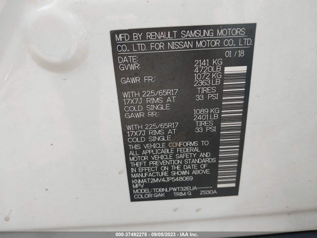 Nissan ROGUE S 2018 KNMAT2MV4JP548069 Image 9