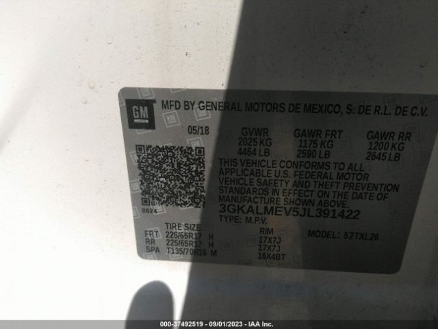 3GKALMEV5JL391422 GMC Terrain Sle