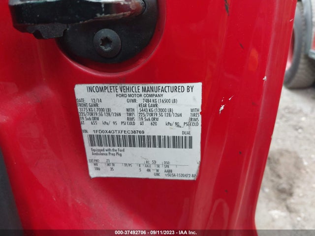 2015 Ford F-450, VIN: 1FD0X4GTXFEC38769