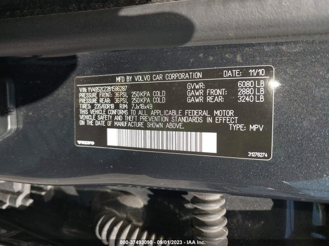 2011 VOLVO XC90 YV4952CZ2B1586287 Photo 8