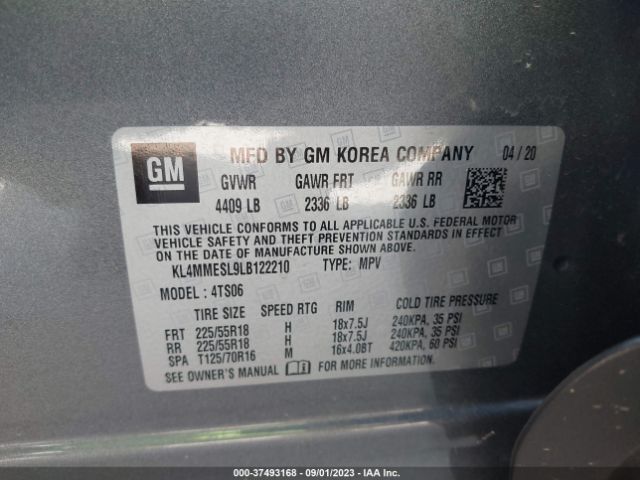 KL4MMESL9LB122210 Buick Encore Gx Select