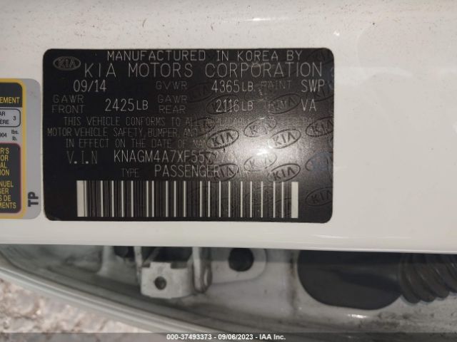 KNAGM4A7XF5572742 KIA Optima Lx